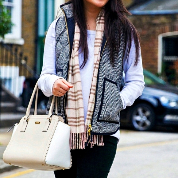 Jackets & Blazers - J. Crew Excursion Quilted Down Vest in Herringbone